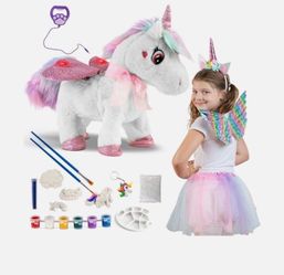 Greenbo Unicorns Gifts For Girls Unicorn Toys For 3 Year Old Girls And Up Multifunction Remote Control Unicorn Costumes For Girls DIY Pa