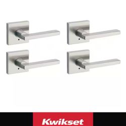 NEW! Kwikset Lever Set Twin-Pack Bed and Bath (2sets)
