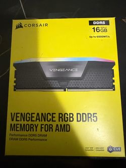 CORSAIR - VENGEANCE RGB DDR5 16GB (2 x 8GB) DDR5 6000