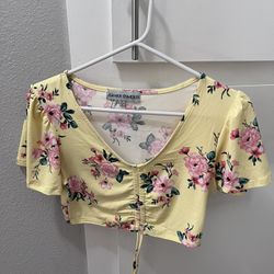 Yellow Floral Shirt