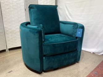 JOYBIRD Corey Swivel Power Recliner – Royale Peacock, No Cords