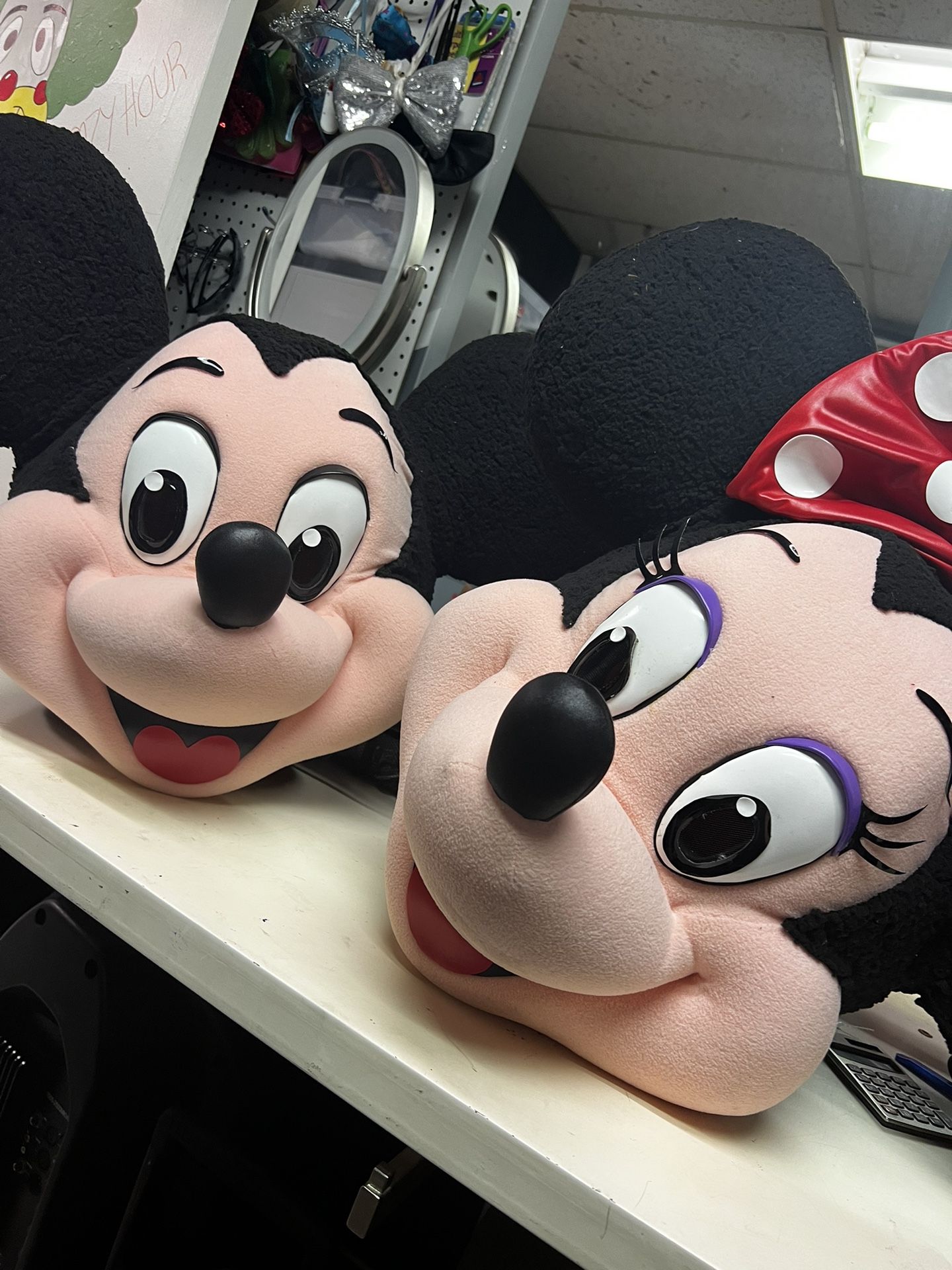 Adult Mascot Costume / Heads Or Full Body/ Mickey, Minnie, Mario Bros And More/ Read Description