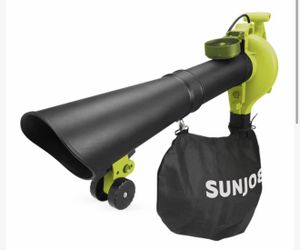 Sun Joe SBJ605E 3-in-1 Electric Blower | 250 MPH | 14 Amp | Vacuum | Mulcher