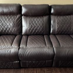 3 Piece Leather Couch Set $980