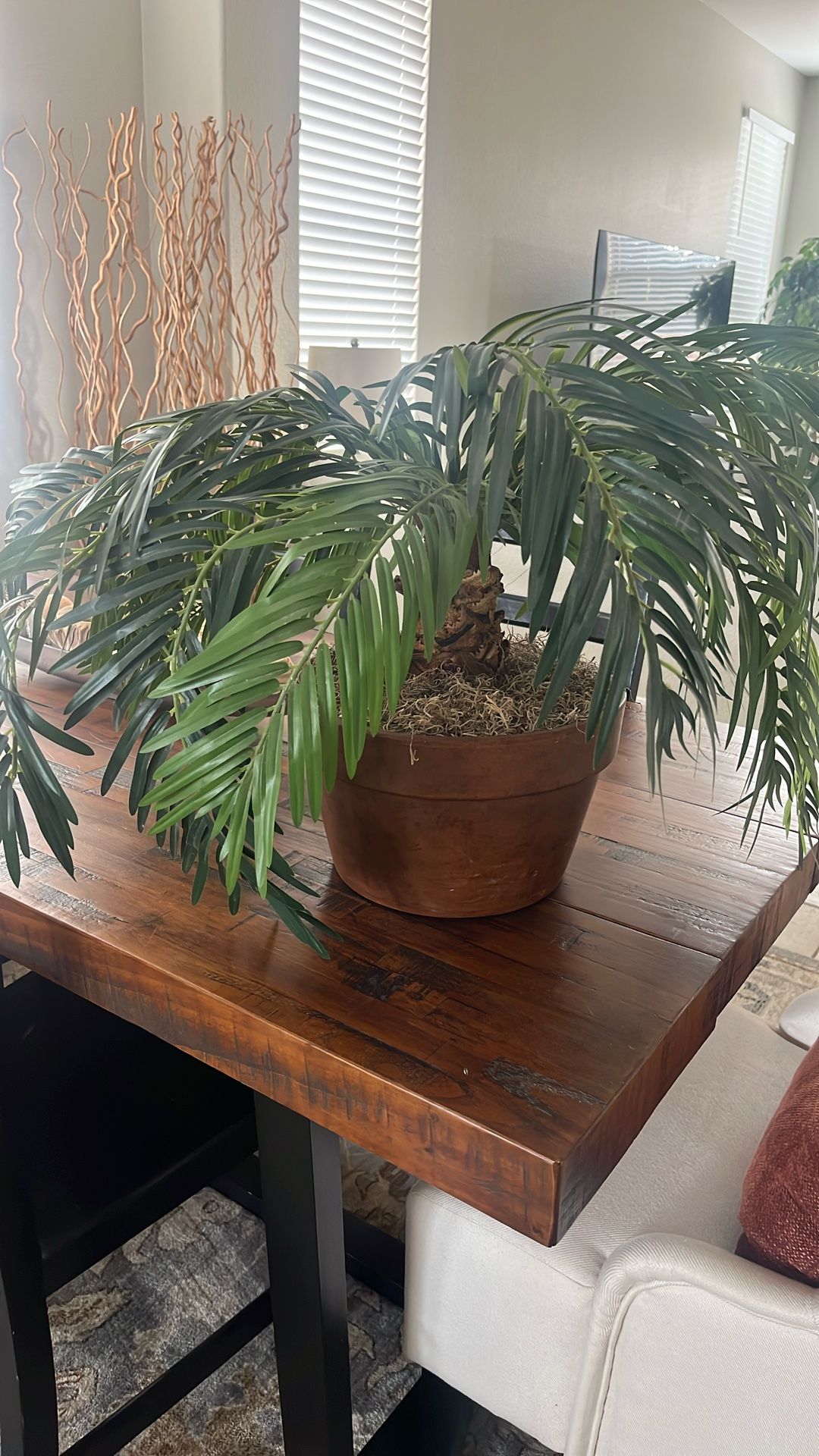 Large Faux Plant - Ceramic Pot