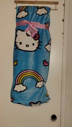 New Hello Kitty & Rainbows Bright Blue 
