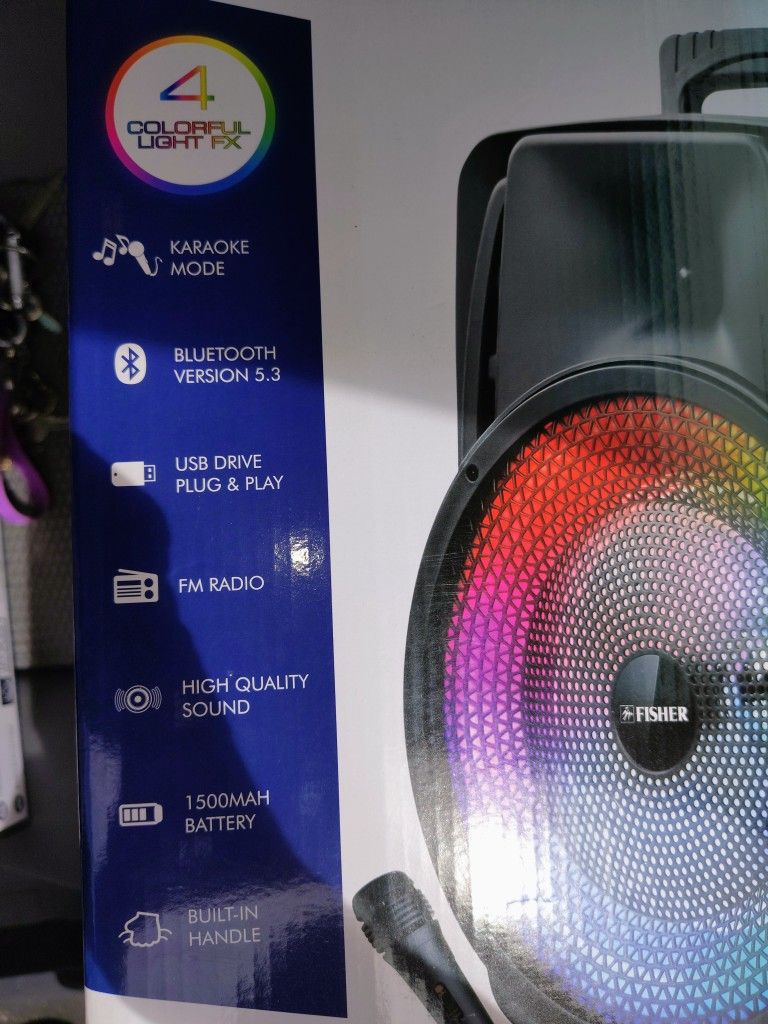FISHER 8" MUSE RING LIGHT SPEAKER