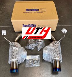 INVIDIA N1 GT Dual Titanium Burnt Tip Axle Back Exhaust for Subaru WRX 22-25 VB