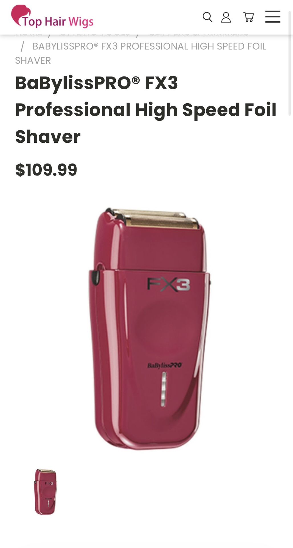 Fx3 Babyliss Foil Shaver