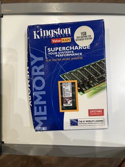 New Kingston PC2700 1 GB SO-DIMM 333 MHz DDR SDRAM Memory (KVR333SO/1GR)