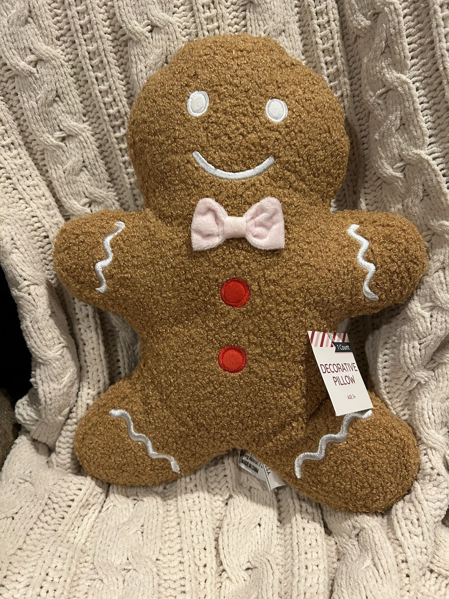 Gingerbread Man Pillow /Target Dollar Spot 