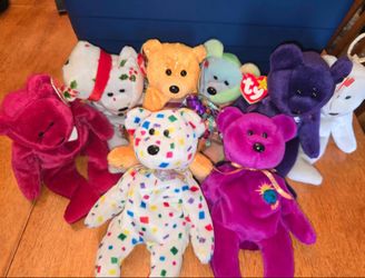 8 TY Beanie Baby Bears