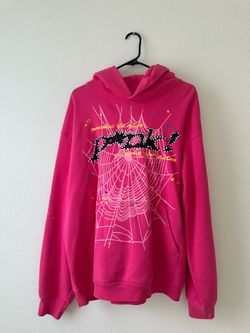 Spider Pink Hoodie Sweatshirt