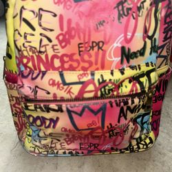 Tropical Mini Backpack – Abstract Yellow/Pink – Mini Size