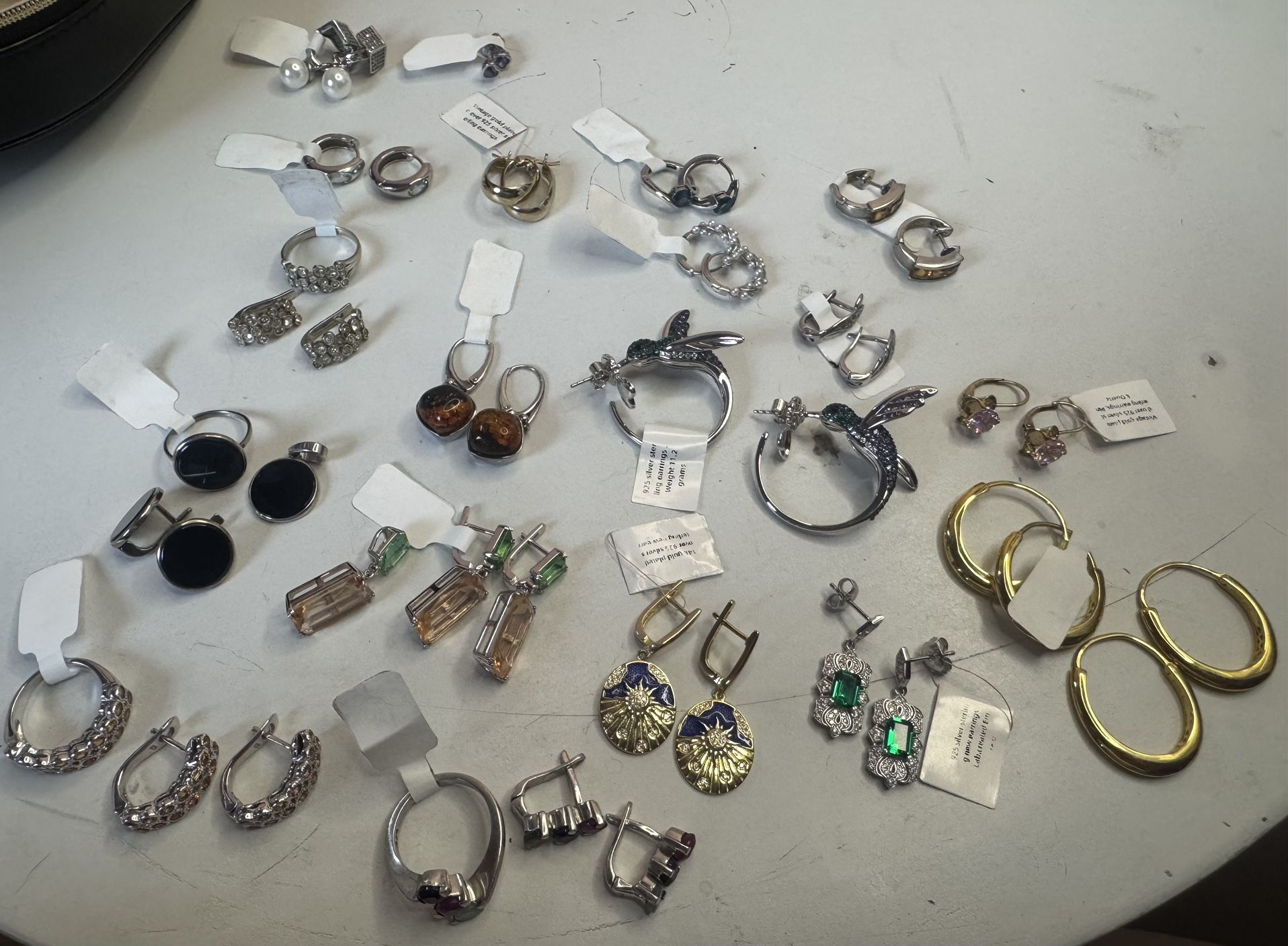 Lot 925 silver earrings !