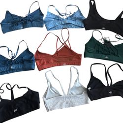 Lot Of 9 ALO YOGA BRAS Brand  New Size XS 
