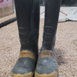 servus firebreaker fireman fire boots turnout size 9.5 bunker rubber Hunting fishing firefighter