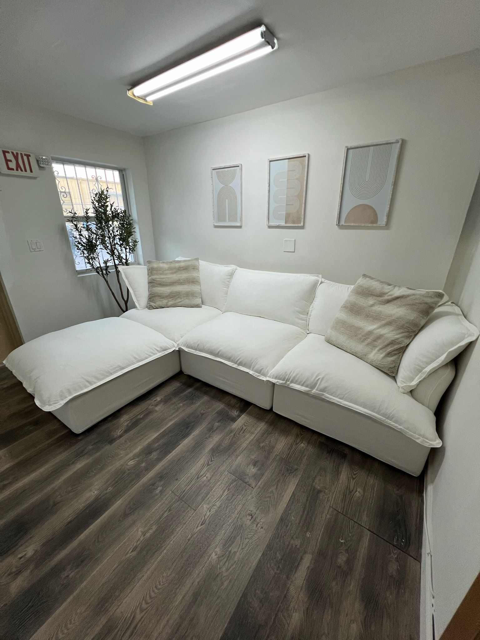 White Cloud Sectional (New In Boxes)