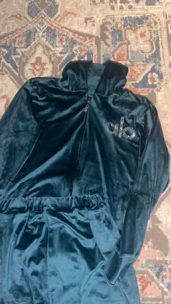 Teal Velour Track set