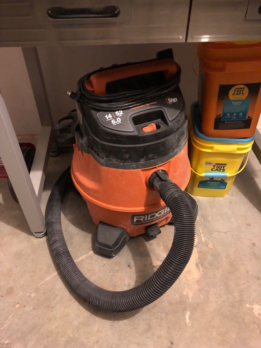 Shop vacuum Ridgid 14 gallon 6 HP model WD1451