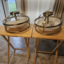 Modern Brushed Nickel Semi-Flush Mount Ceiling Light