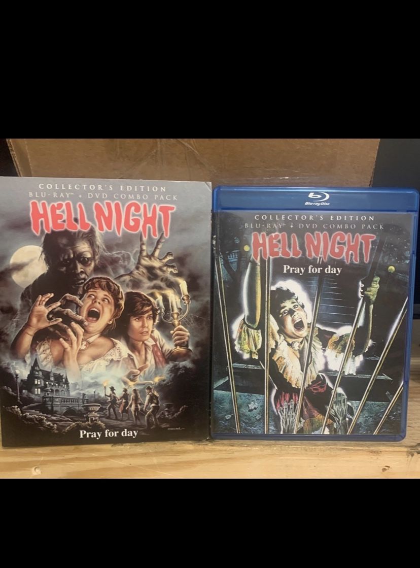 HELL NIGHT 1981 SCREAM FACTORY BLU-RAY+DVD COLLECTORS EDITION WITH SLIPCOVER!!