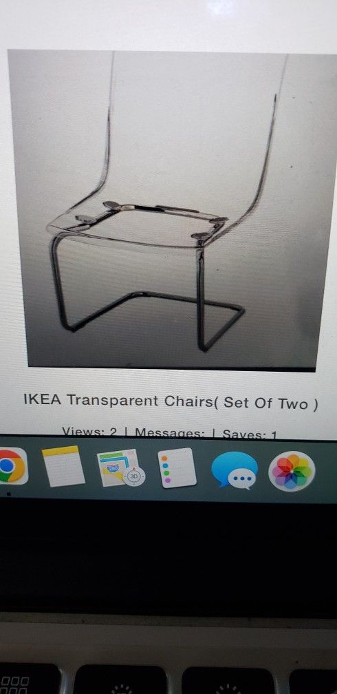 Acrylic Clear Chairs (Set Of Two )