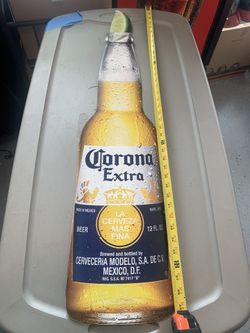 CORONA METAL SIGN