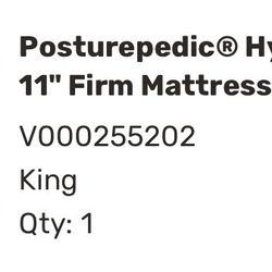 King Sealy Posturepedic Hybrid Mattress