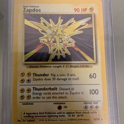 Zapdos 16/102 Mint
