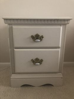 Vintage  Solid Wood Nightstand 
