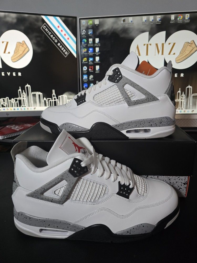 Jordan 4 Retro White Cement (2025) - Size 11.5