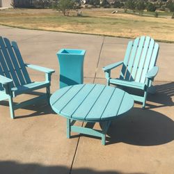 Adirondack Poly wood outdoor furniture, 