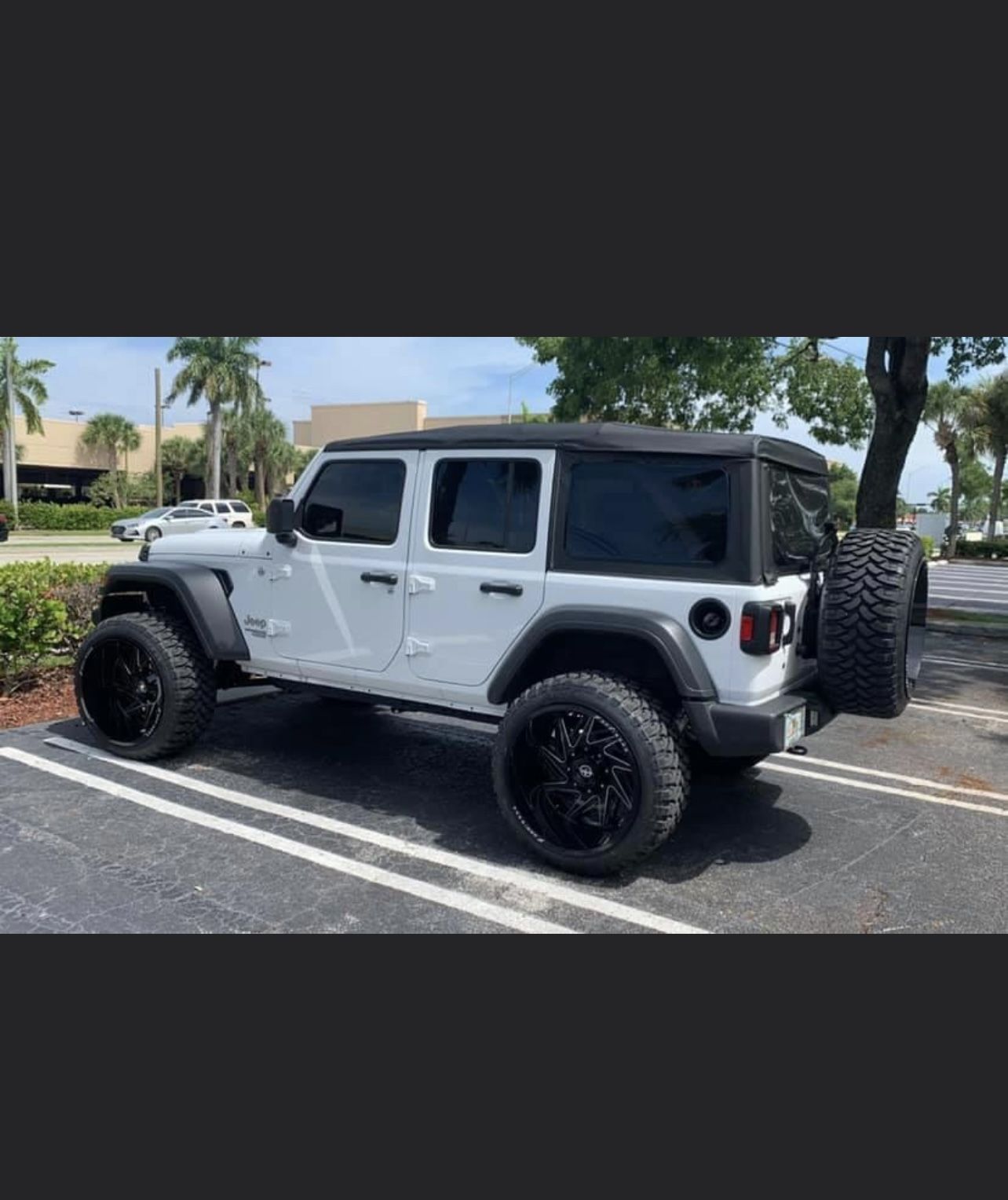 Wheels Only !!24x14 On 35s , For Jeep Wrangler Jl , 5th Wheel Needs New  Tire But Still Good For A Spare Best Offer As Is for Sale in Deerfield  Beach, FL - OfferUp