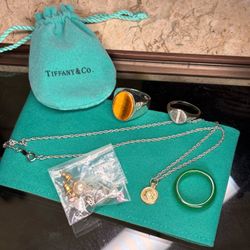 Mixed Jewelry Lot with Tiffany & Co. Pouch