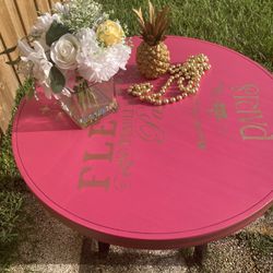 Hot Link Gold Side Table Round 
