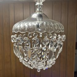 Vintage Crystal Hanging Light 