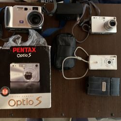 Optio S Canon Shure Shot Sony Cyber Shot