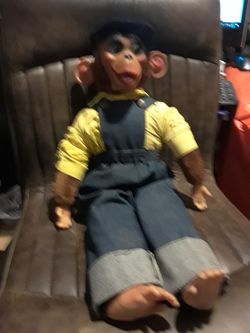 LARGE 24" VINTAGE Chimpanzee.