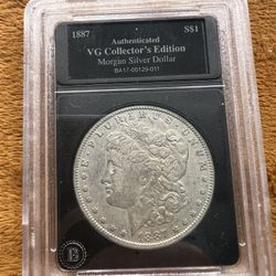 1887 O Silver Morgan Dollar 