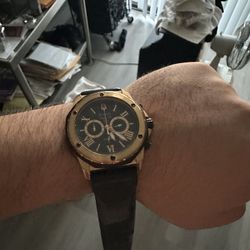 Bulova Marine Star 44mm Watch Yellow Tone 