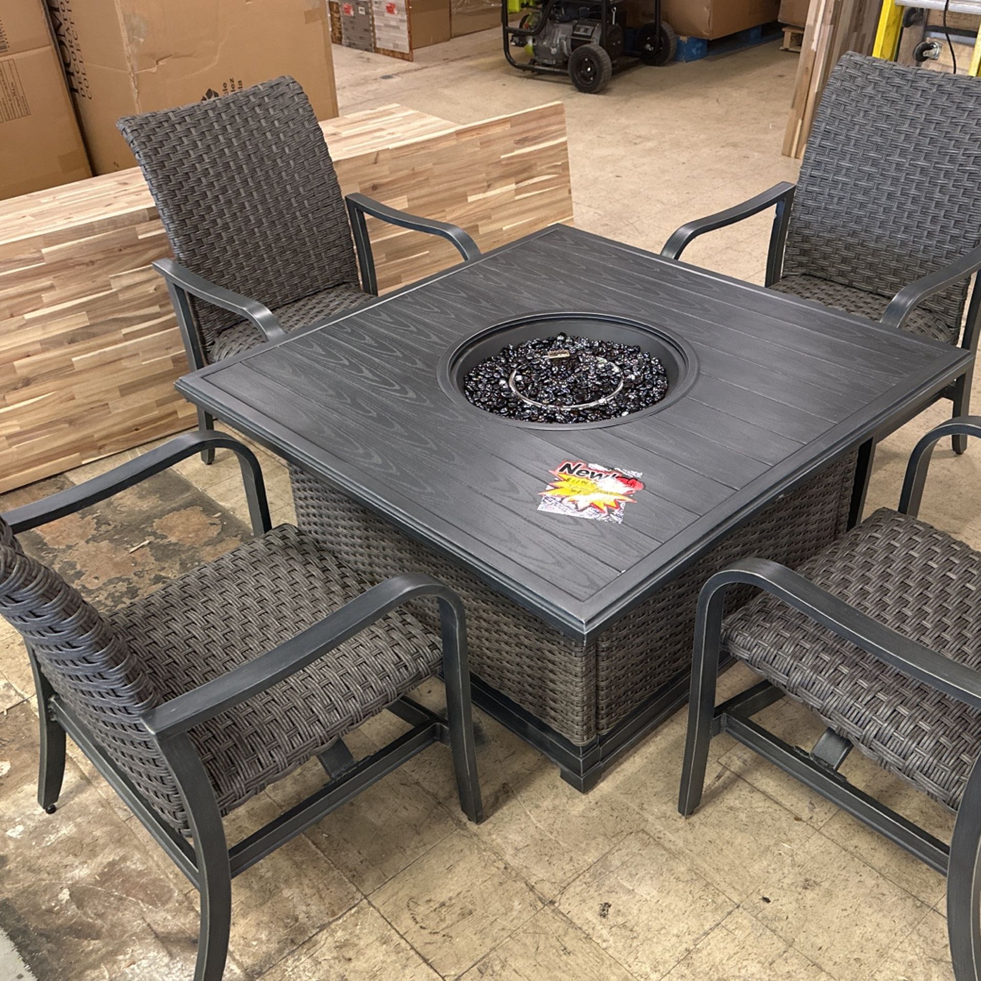 Fire Pit Sunvilla Piece Dining Set SunVilla Havana 4-piece Fire
