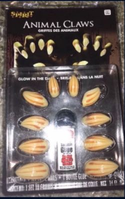 animals Claw Nails (Put On) Halloween
