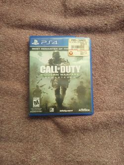 Call Of Duty Modern Warfare Remastered