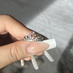 Crown hearts ring 