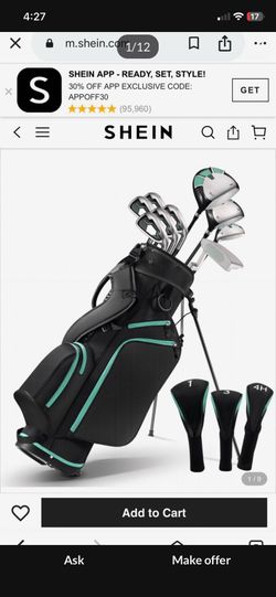 Brand new adult golf set with bag for $140