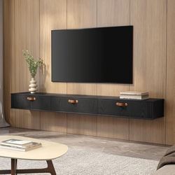  🔥Special Discount 🔥（Brand New In Box)Floating TV Stand,70" Modern Media Console Entertainment Center with 3 Flip-Down Doors,Under TV Floating Cabin