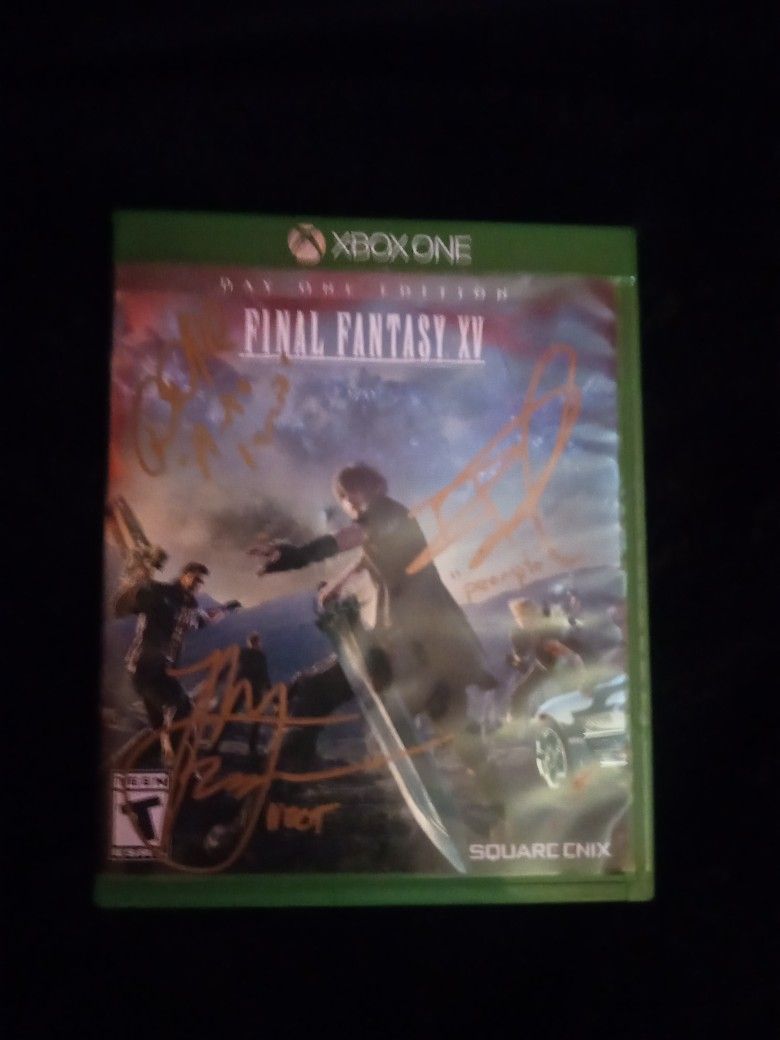 Finnal Fantasy 15 Autographed Xbox One $40 Pick Up Only