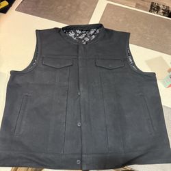 Bikers Leather Vest