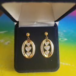 14 K Gold Plated Earrings 